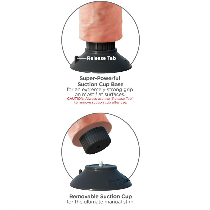 KING COCK 255 CM VIBRANTE CARNE DE GALO