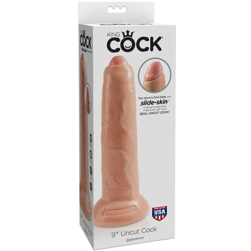 KING COCK REALISTIC DILDO UNCUT CARNE 23 CM