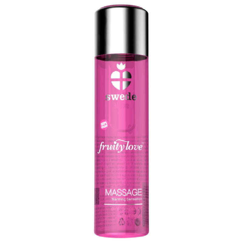 SUECO FRUITY LOVE EFEITO AQUECENTE oLEO DE MASSAGEM ROSA FRAMBOESA E RUIBARBO 120 ML