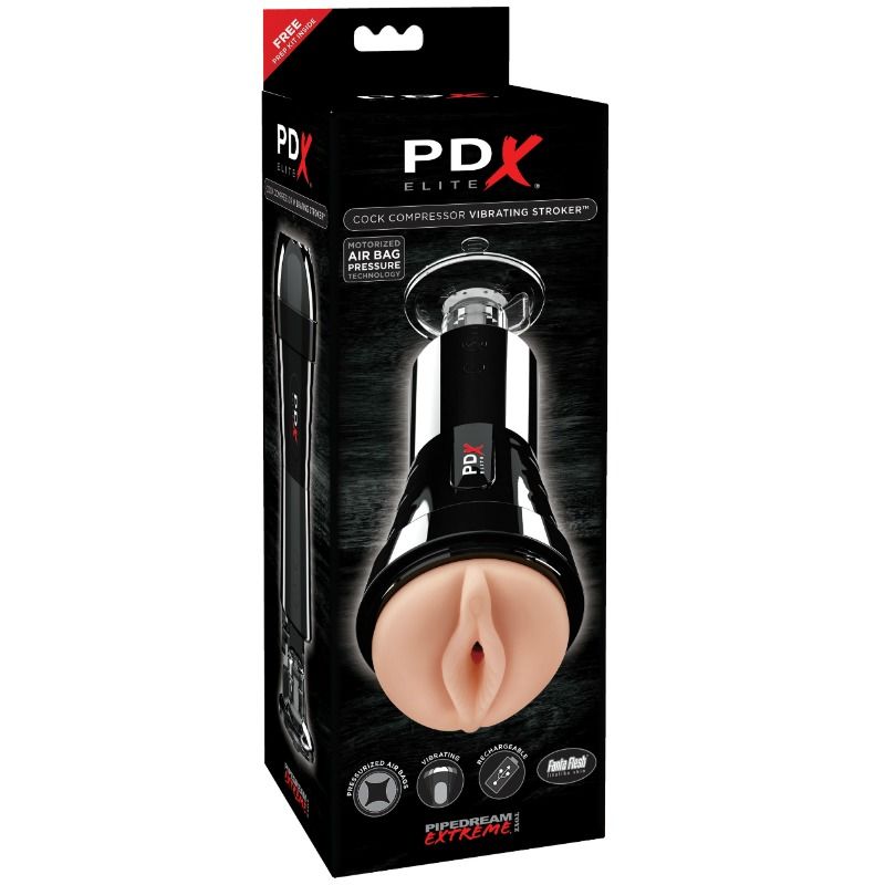 PDX ELITE COCK COMPRESSOR VIBRATING STROKER