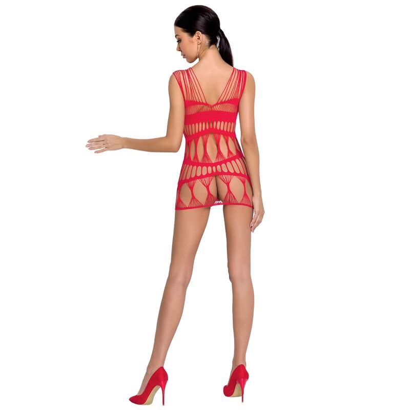 PASSION WOMAN BS089 BODYSTOCKING RED ONE SIZE