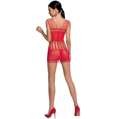 PASSION WOMAN BS090 BODYSTOCKING RED ONE SIZE