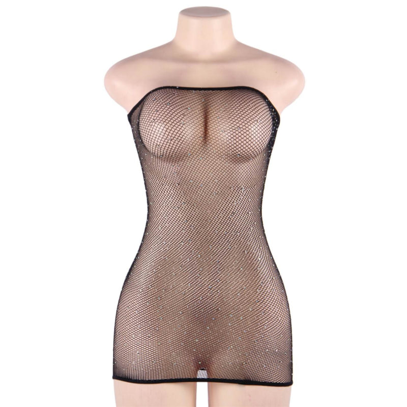 QUEEN LINGERIE SHINNY DRESS BODYSTOCKING SL