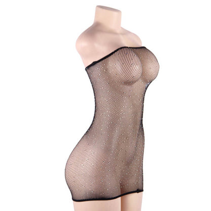 QUEEN LINGERIE SHINNY DRESS BODYSTOCKING SL