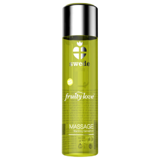 SUECO FRUITY LOVE EFEITO AQUECENTE oLEO DE MASSAGEM BAUNILHA E DOURADO PeRA 120 ML