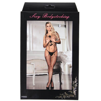 QUEEN LINGERIE CROP TOP SUSPENDER FISHNET BODYSTOCKING SL