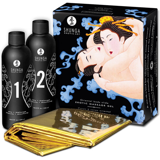 SHUNGA GEL DE MASSAGEM ERoTICA ORIENTAL BODY SLIDE FRUTAS EXOTICA