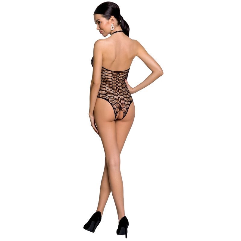 PASSION WOMAN BS087 BODYSTOCKING BLACK ONE SIZE