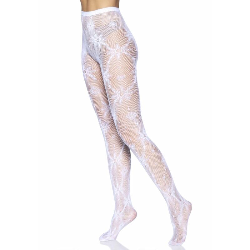 LEG AVENUE FLOCO DE NEVE FISHNET TIGHTS TAMANHO uNICO