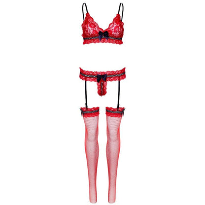 CONJUNTO DE TReS PEyAS LEG AVENUE TAMANHO uNICO VERMELHO