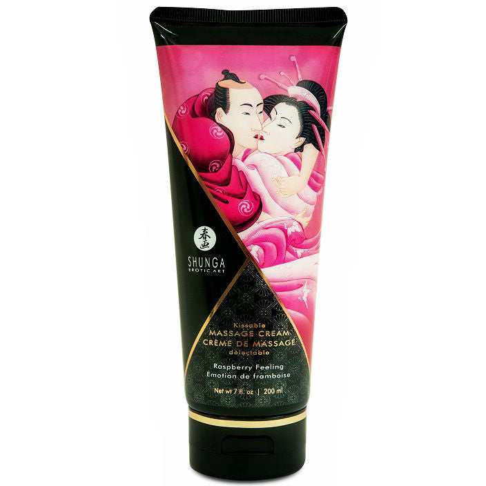 CREME DE MASSAGEM SHUNGA BEIJaVEL DE FRAMBOESA EMOTION 200ML