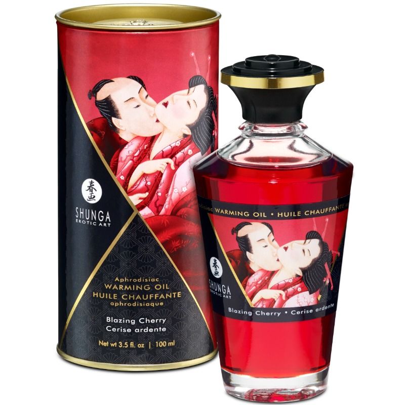 SHUNGA APHRODISIAC WARMING OIL BLAZING CEREJA 100 ML