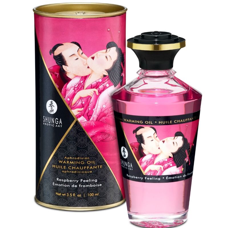 SHUNGA AFRODiSICO oLEO AQUECENTE SENSAyaO DE FRAMBOESA 100 ML