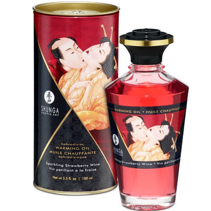 SHUNGA AFRODISiACO oLEO AQUECENTE ESPUMANTE MORANGO VINHO 100 ML