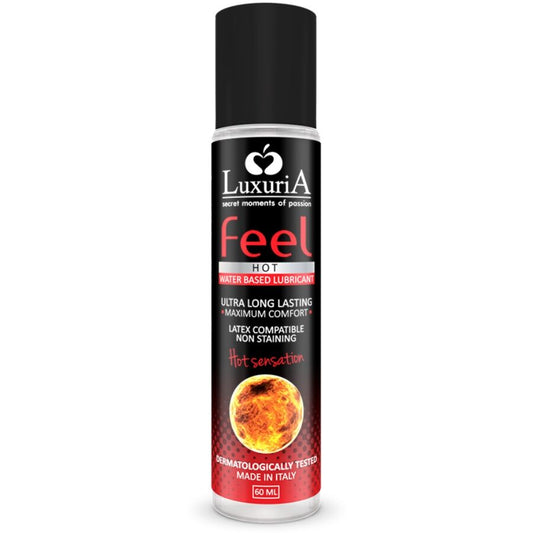 LUXURIA FEEL HOT SENSATION LUBRIFICANTE a BASE DE aGUA 60 ML