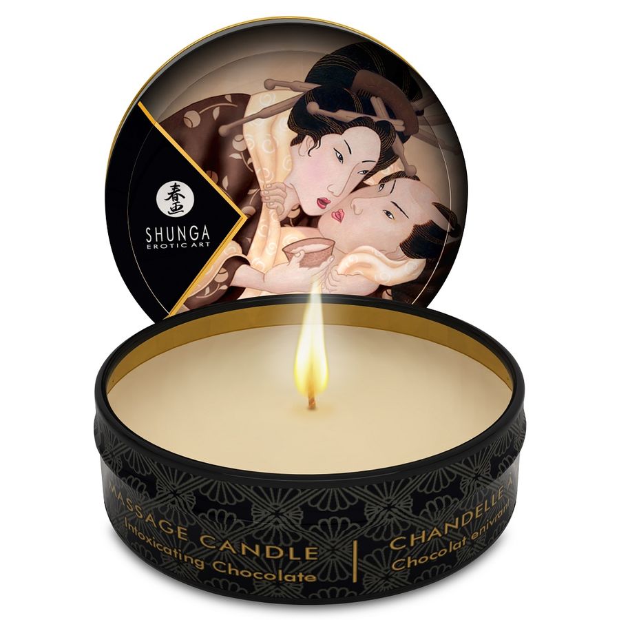 MINI CARiCIA DE MASSAGEM a LUZ DE VELA CANDLE HEADY CHOCOLATE