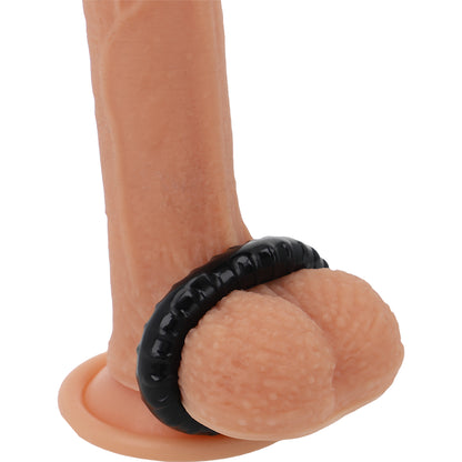 ALIMENTAyaO DO ANEL DE PeNIS SUPER FLEXiVEL E RESISTENTE 45CM PR07 PRETO