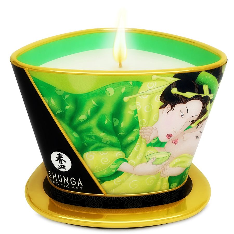 MINI CARINHO a LUZ DE VELA VELA DE MASSAGEM CHa VERDE EXoTICO