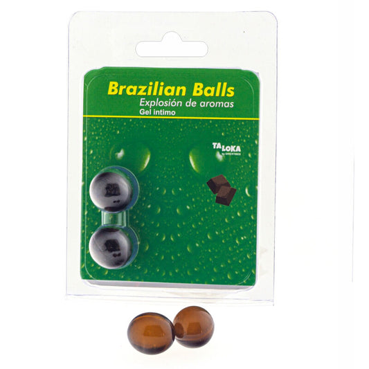 TALOKA 2 BOLAS BRASILEIRAS CHOCOLATE GEL iNTIMO