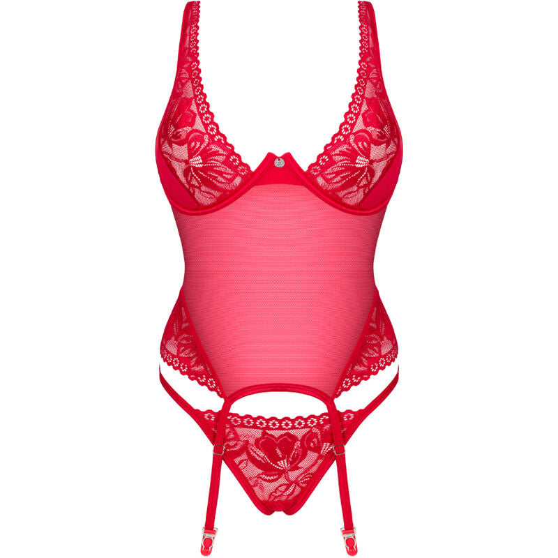 OBSESSIVE LACELOVE CORSET ROJO XS S