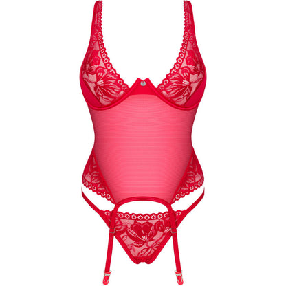 OBSESSIVE LACELOVE CORSET ROJO XS S