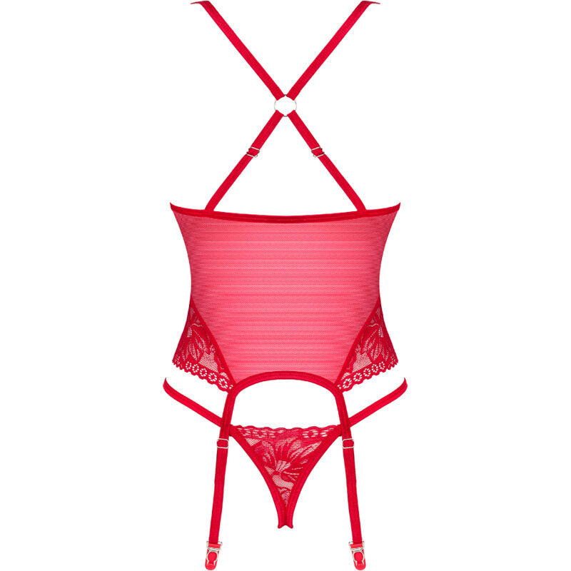 OBSESSIVE LACELOVE CORSET ROJO XS S