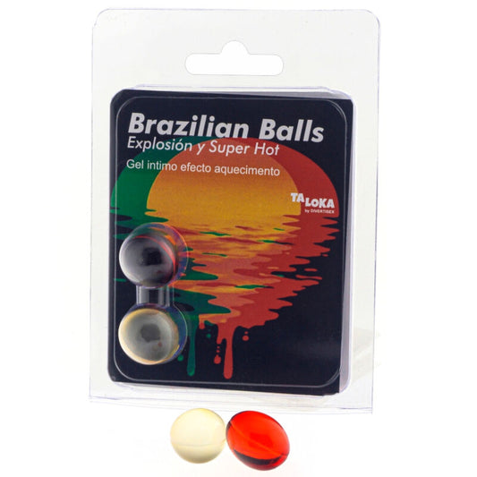 TALOKA 2 BOLAS BRASILEIRAS GEL EXCITANTE EFEITO SUPER QUENTE