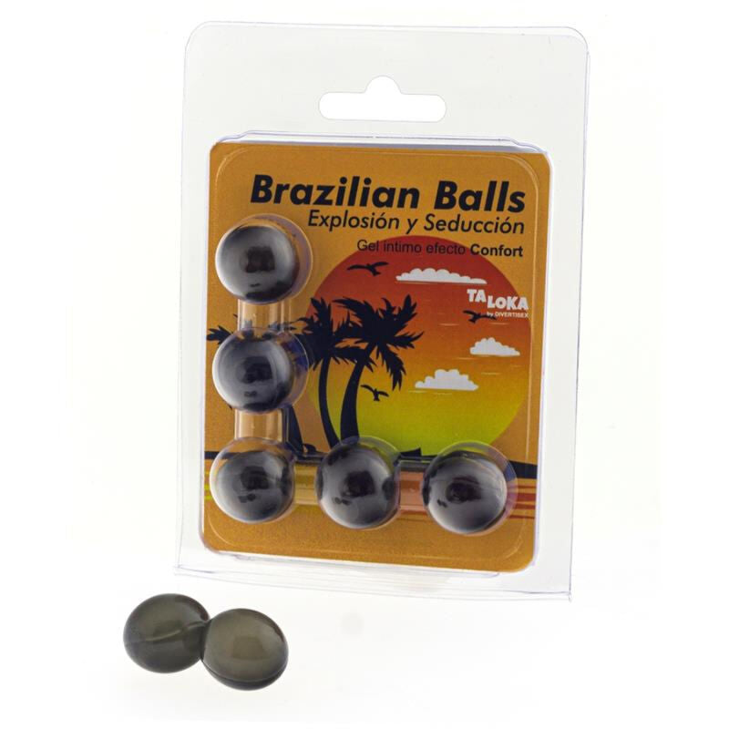 TALOKA 5 BOLAS BRASILEIRAS EFEITO CONFORTO GEL EXCITANTE