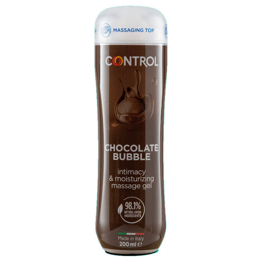 GEL DE MASSAGEM CONTROL 3 EM 1 BOLHA DE CHOCOLATE 200 ML