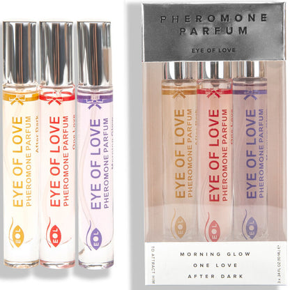 EYE OF LOVE EOL PHR PARFUM 10ML SET 3 BRILHANTE DA MANHa UM AMOR DEPOIS DA ESCURIDaO