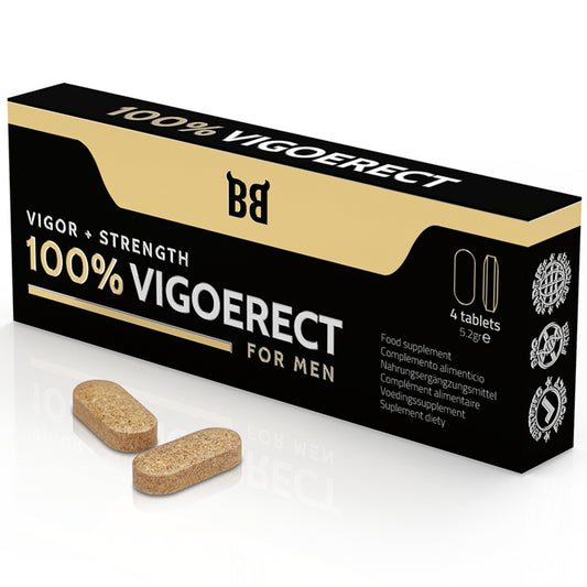 BLACKBULL BY SPARTAN 100 VIGOERECT VIGOR FORyA PARA HOMENS 4 COMPRIMIDOS