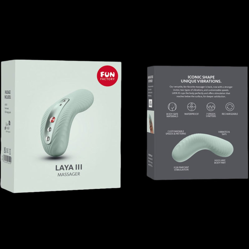 FUN FACTORY LAYA III VIBRADOR LAY ON CLITORIS RECARGABLE VERDE