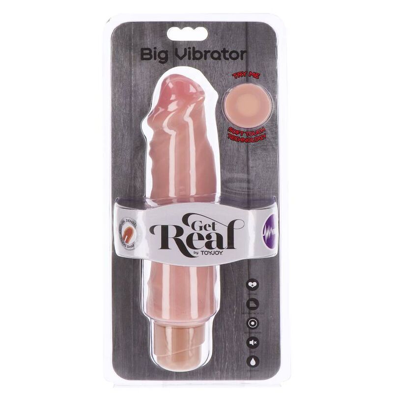 GET REAL VIBRADOR GRANDE DE DUAL DENSIDADE 205 CM PELE