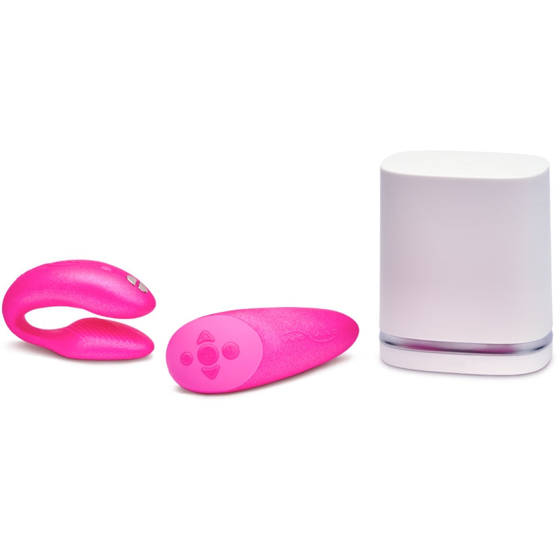 VIBRADOR WE VIBE CHORUS CASAIS COM SQUEEZE CONTROL ROSA