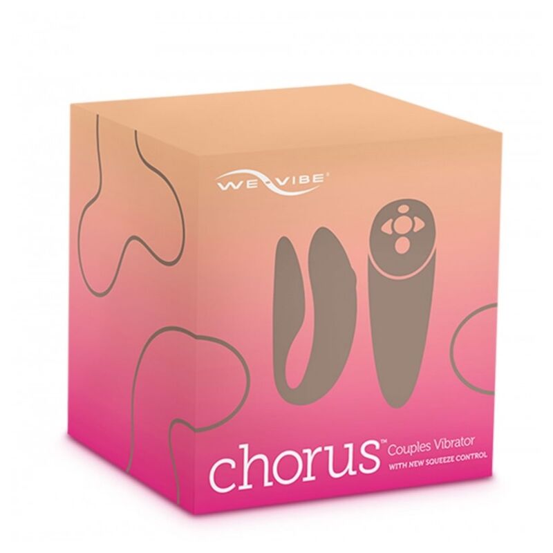 VIBRADOR WE VIBE CHORUS CASAIS COM SQUEEZE CONTROL ROSA