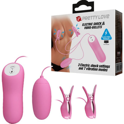PRETTY LOVE ELETRIC SHOCK AND VIBRO BULLETS PINK