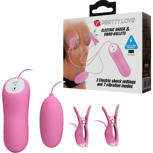 PRETTY LOVE ELETRIC SHOCK AND VIBRO BULLETS PINK
