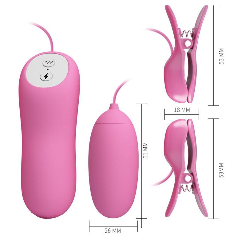 PRETTY LOVE ELETRIC SHOCK AND VIBRO BULLETS PINK