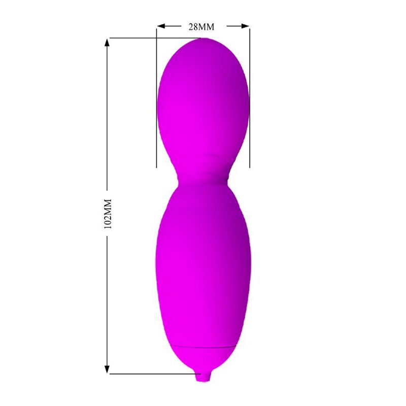 PRETTY LOVE VEGA ROTATION AND VIBRATION MASSAGER WITH 12 FUNCTIONS FUCHSIA