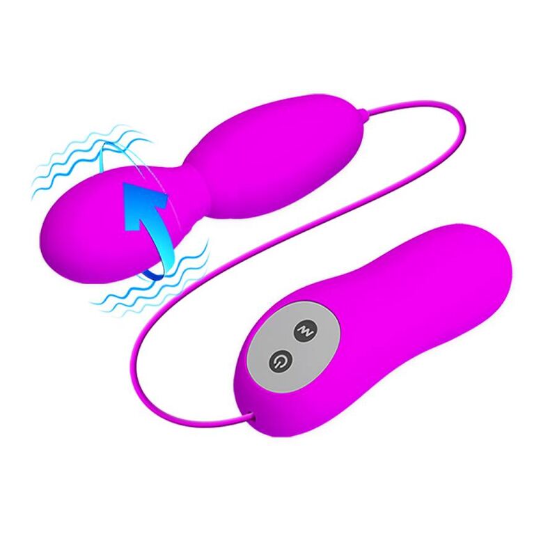 PRETTY LOVE VEGA ROTATION AND VIBRATION MASSAGER WITH 12 FUNCTIONS FUCHSIA