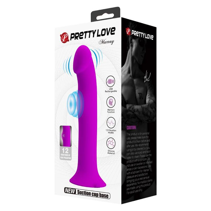 PRETTY LOVE MURRAY VIBRATOR AND STIMULATOR PURPLE