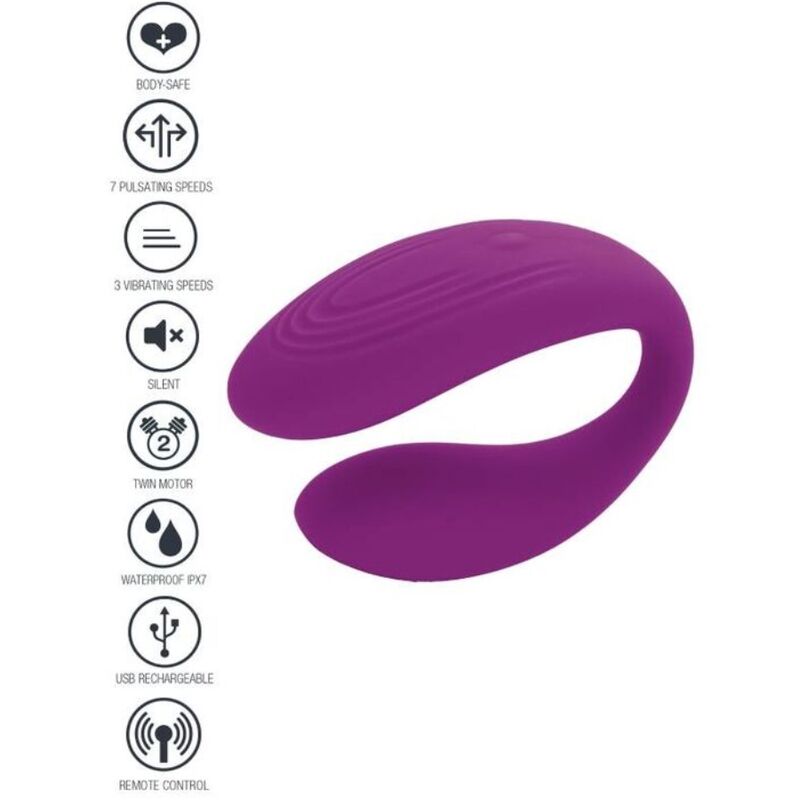 XOCOON VIBRADOR PARA CASAIS BOUND LOVE ROXO