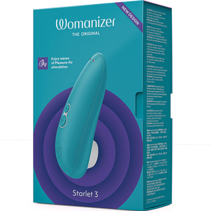 WOMANIZER ESTIMULADOR CLITORIAL STARLET 3 TURQUESA