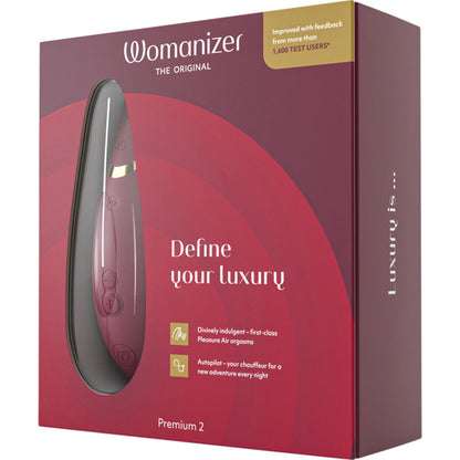 WOMANIZER PREMIUM 2 ESTIMULADOR CLITORIAL BORDEAUX