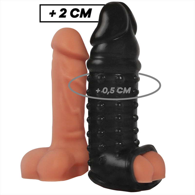 MANGA VIRILXL EXTENSOR DE PeNIS EXTRA CONFORTO V11 PRETA