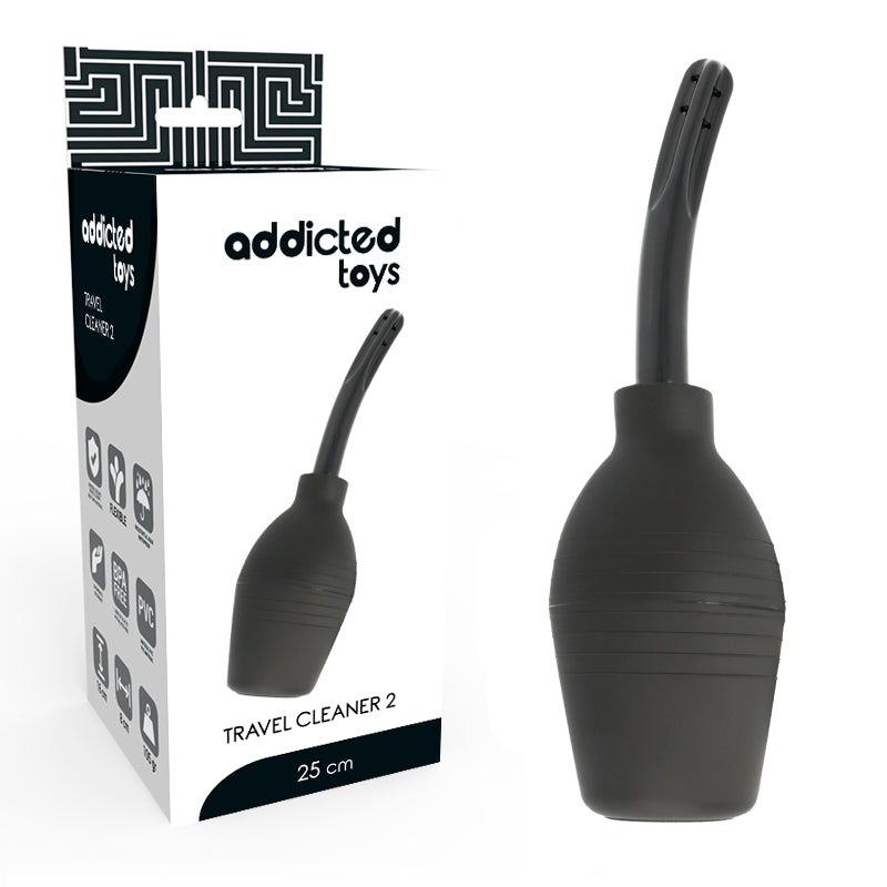 ADDICTED TOYS SQUEEZE PERA LIMPIEZA ANAL NEGRO