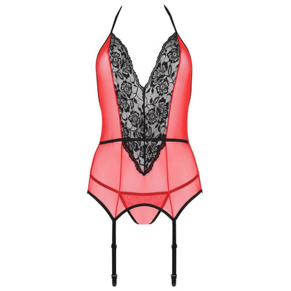 PASSION PEONIA CORSET EROTIC LINE ROJO S M