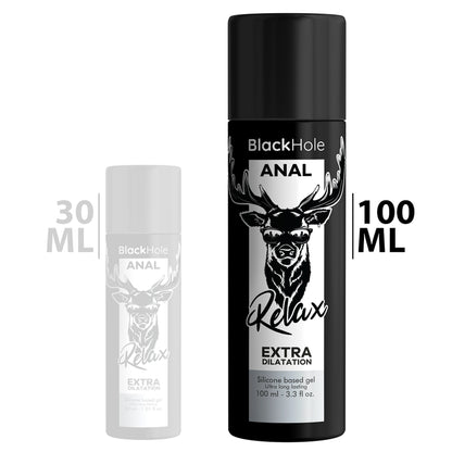 BLACK HOLE GEL BASE DE SILICONE DILATAyaO ANAL 100 ML