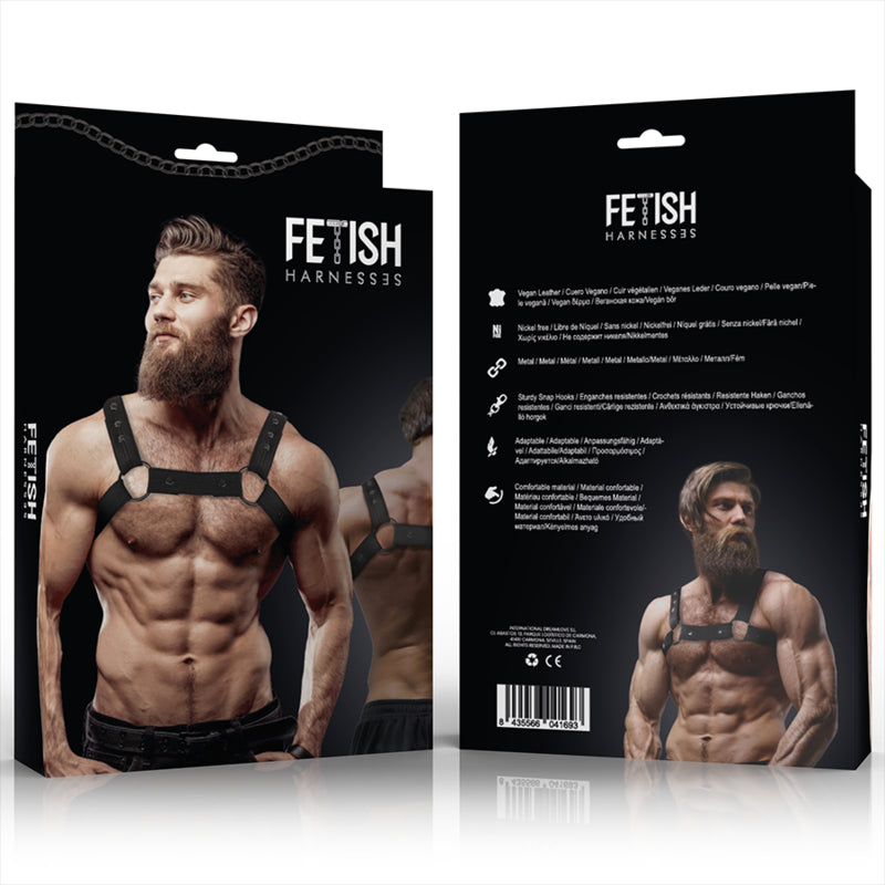 FETISH SUBMISSIVE ATTITUDE ARNeS DEPORTIVO AJUSTABLE NEOPRENO PECHO HOMBRE