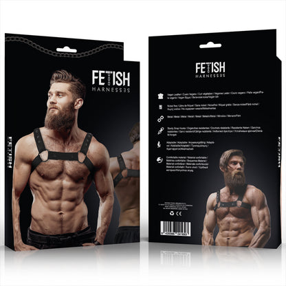 FETISH SUBMISSIVE ATTITUDE ARNeS DEPORTIVO AJUSTABLE NEOPRENO PECHO HOMBRE